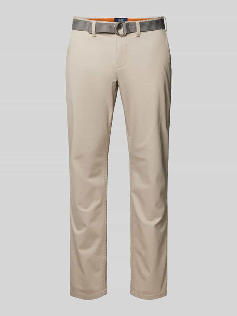 MCNEAL Slim fit chino met riem