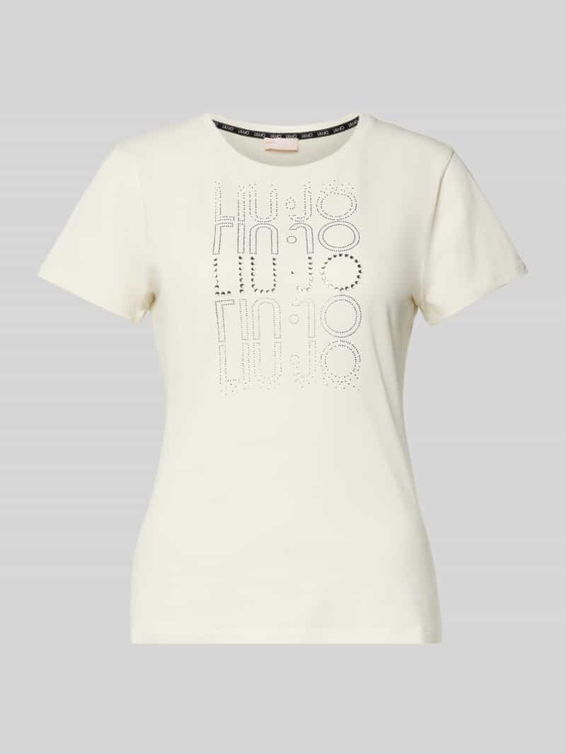 LIU JO SPORT T-shirt met strass-steentjes