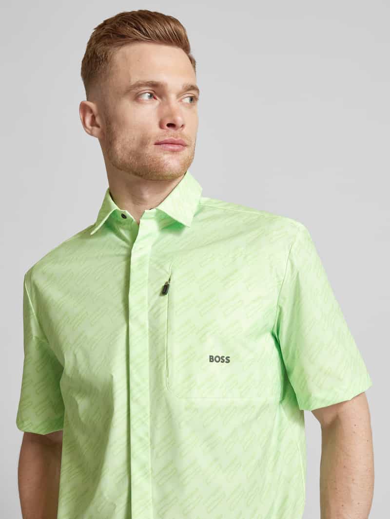 BOSS Green Regular fit vrijetijdsoverhemd met all-over print model 'Bechno'