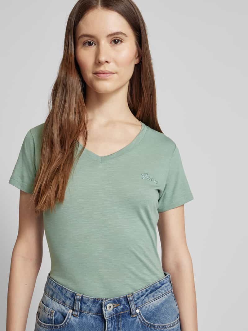 Guess T-shirt met labelstitching