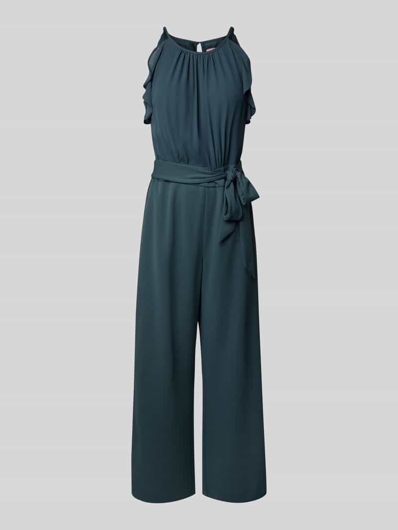 V.M. Jumpsuit met strikceintuur
