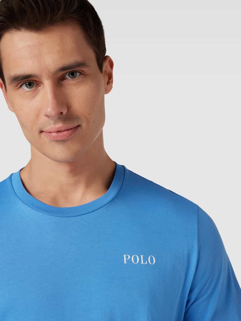 Polo Ralph Lauren Underwear T-shirt met labelprint model 'LIQUID COTTON'