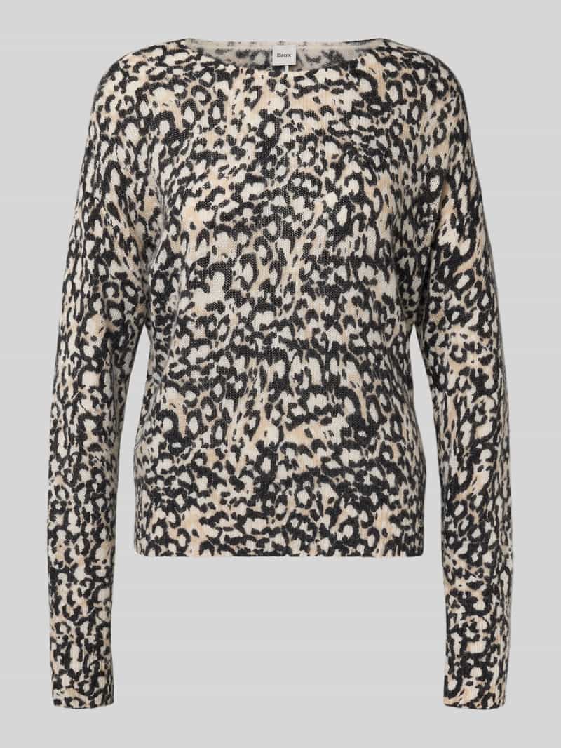 BRAX Gebreide pullover met ronde hals model 'LISA'