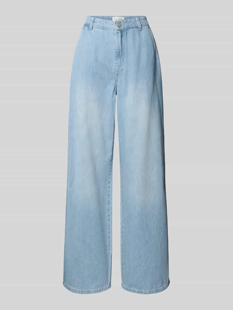 MSCH Copenhagen Wide leg jeans met steekzakken model 'Ingrid Lis'