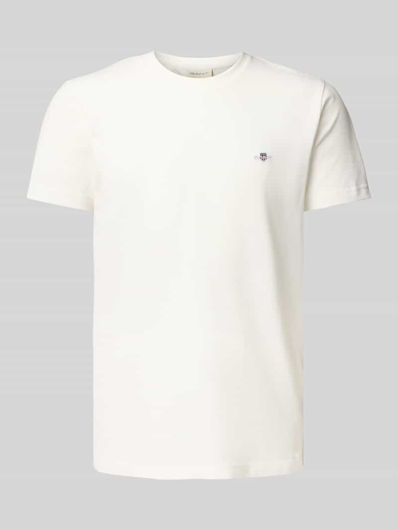 Gant Slim fit T-shirt met labelstitching