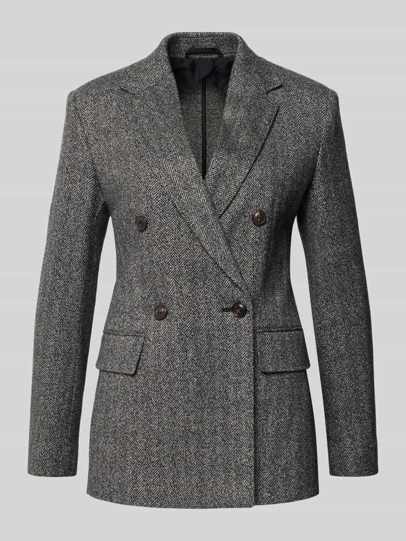 Max Mara Studio Regular fit korte blazer met dubbele knoopsluiting