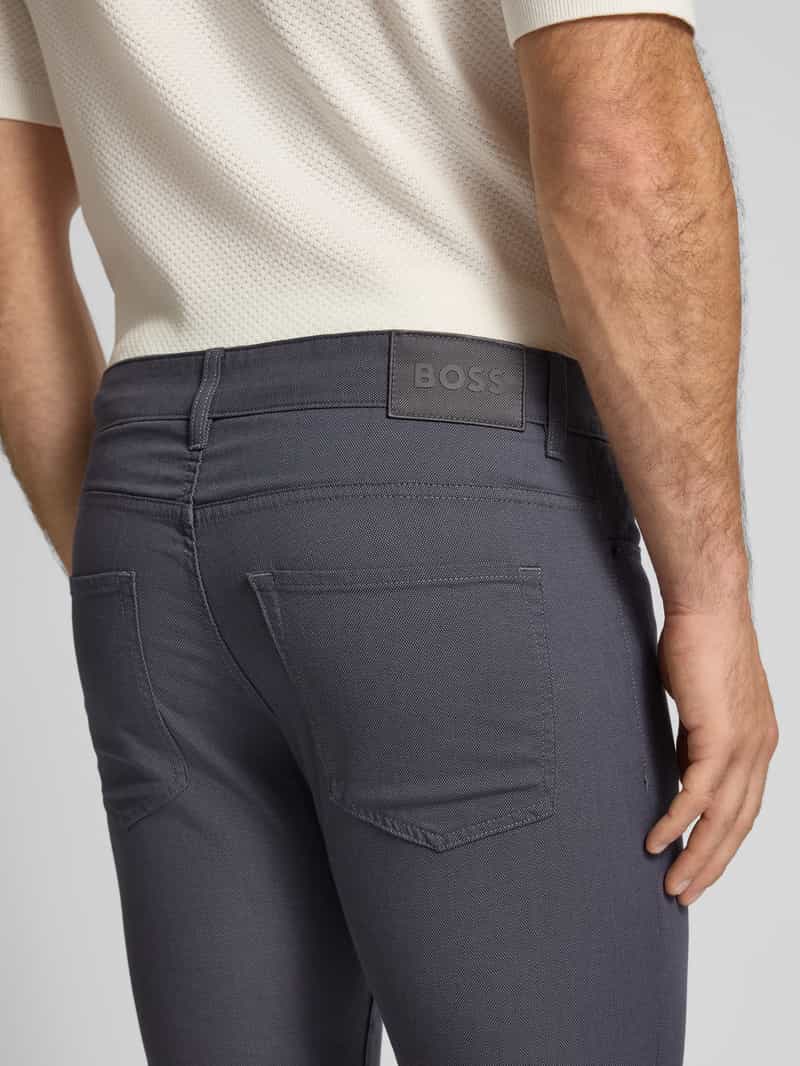 Boss Slim fit stoffen broek van katoenmix model 'DELAWARE'