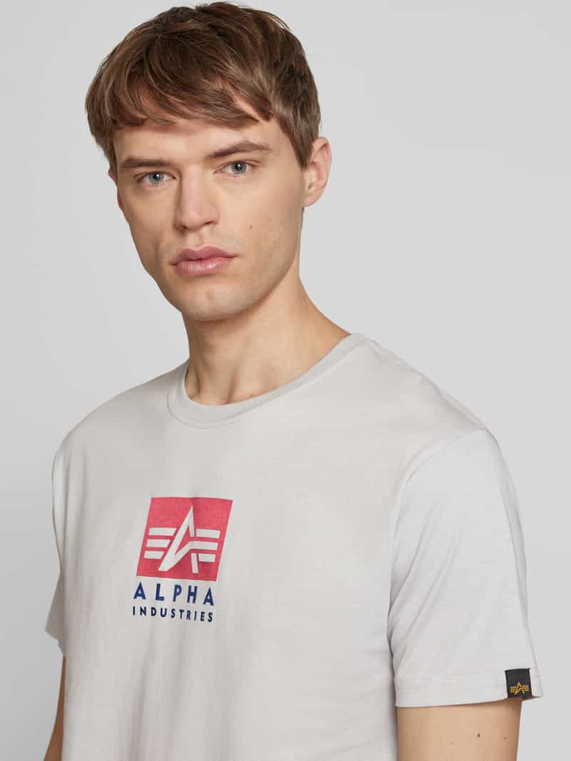 alpha industries T-shirt met labelprint
