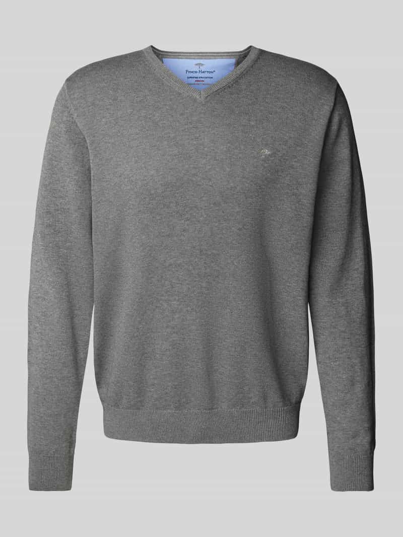 Pullover met V-hals