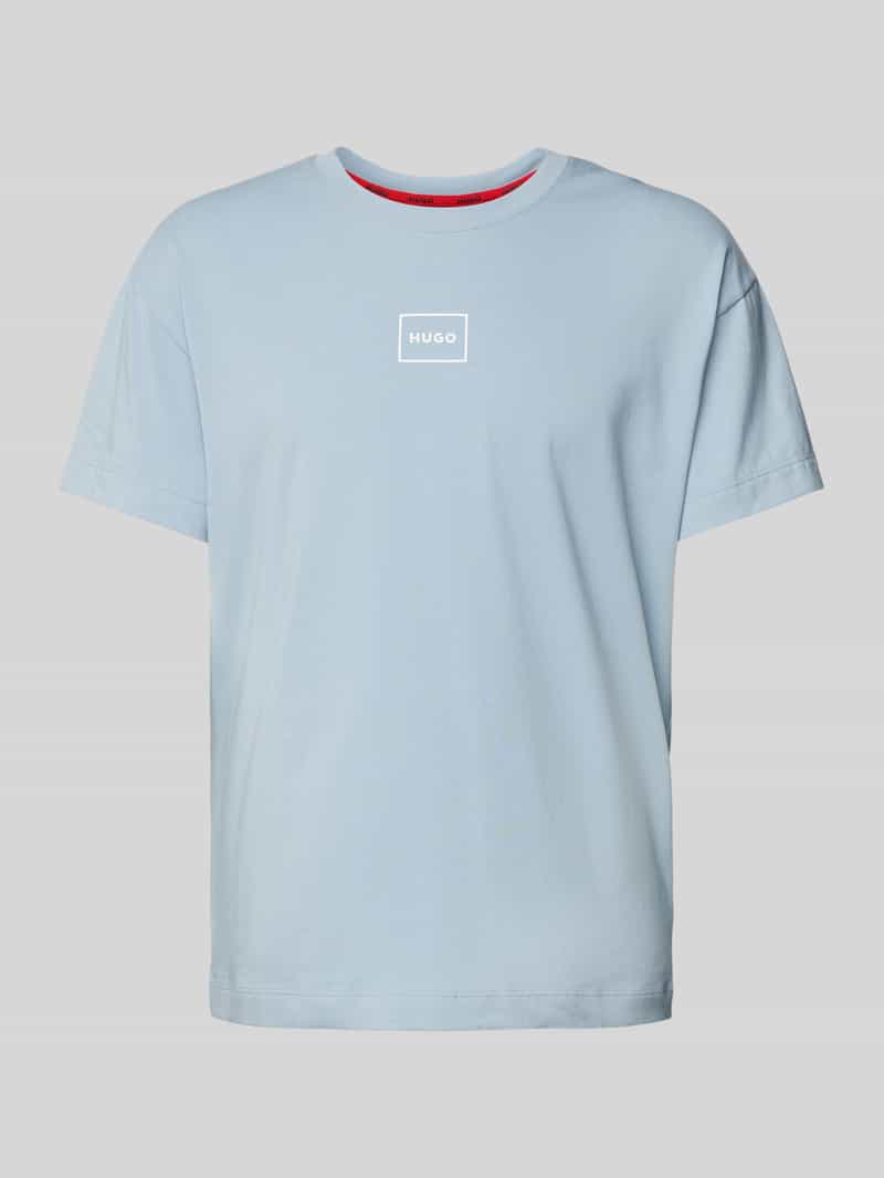 HUGO T-shirt met labelprint