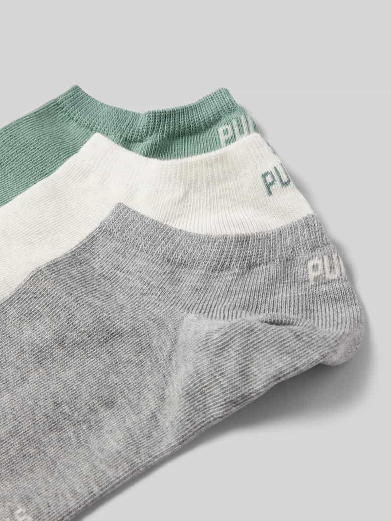 Puma Sneakersokken met labeldetails in een set van 3 paar