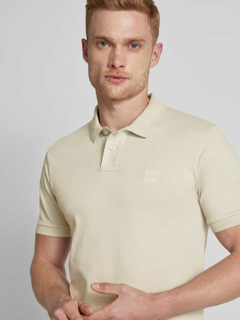 Boss Orange Poloshirt met korte knoopsluiting