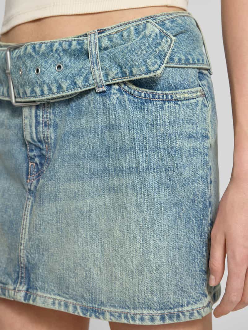 Hugo Blue Jeansrok met riem model 'Gamini'