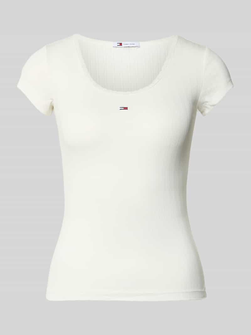 Tommy Jeans Slim fit shirt met ribstructuur