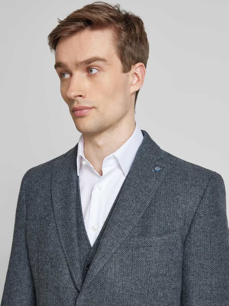 CG Club of Gents Slim fit 2-knoops colbert met reverskraag model 'Adyson'