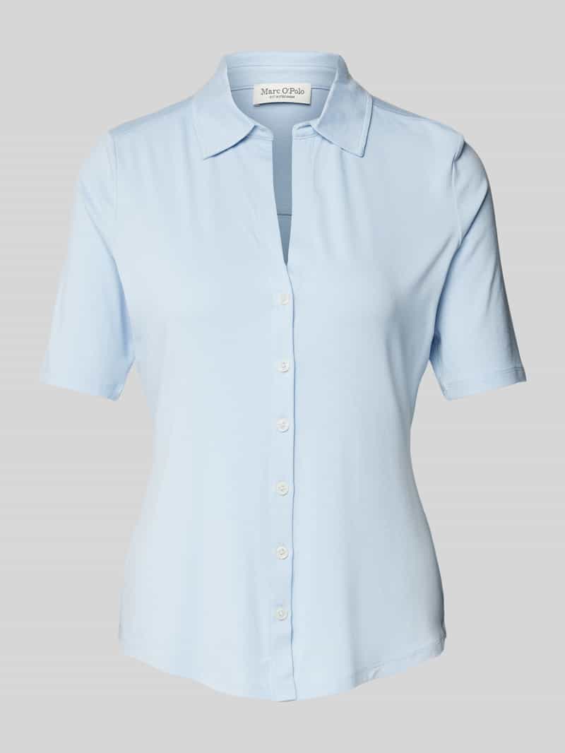 Marc O'Polo Regular fit jersey met korte mouwen in een viscosemix