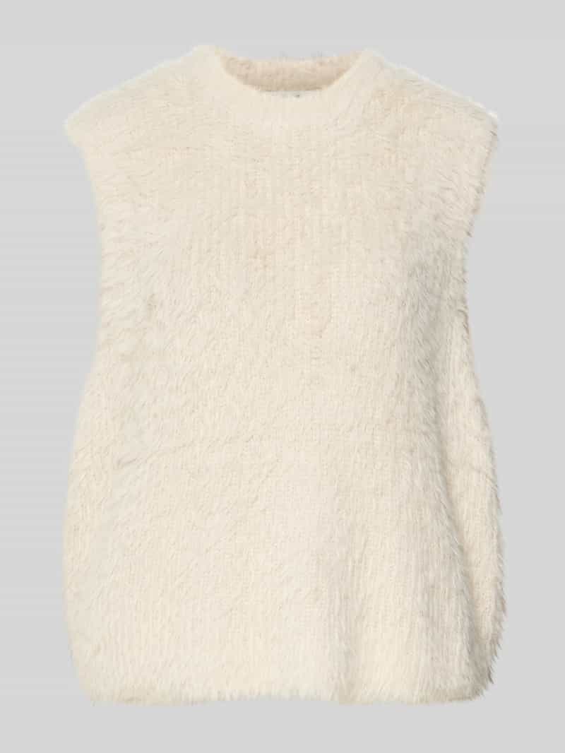 Christian Berg Woman Spencer van effectgaren met ronde hals