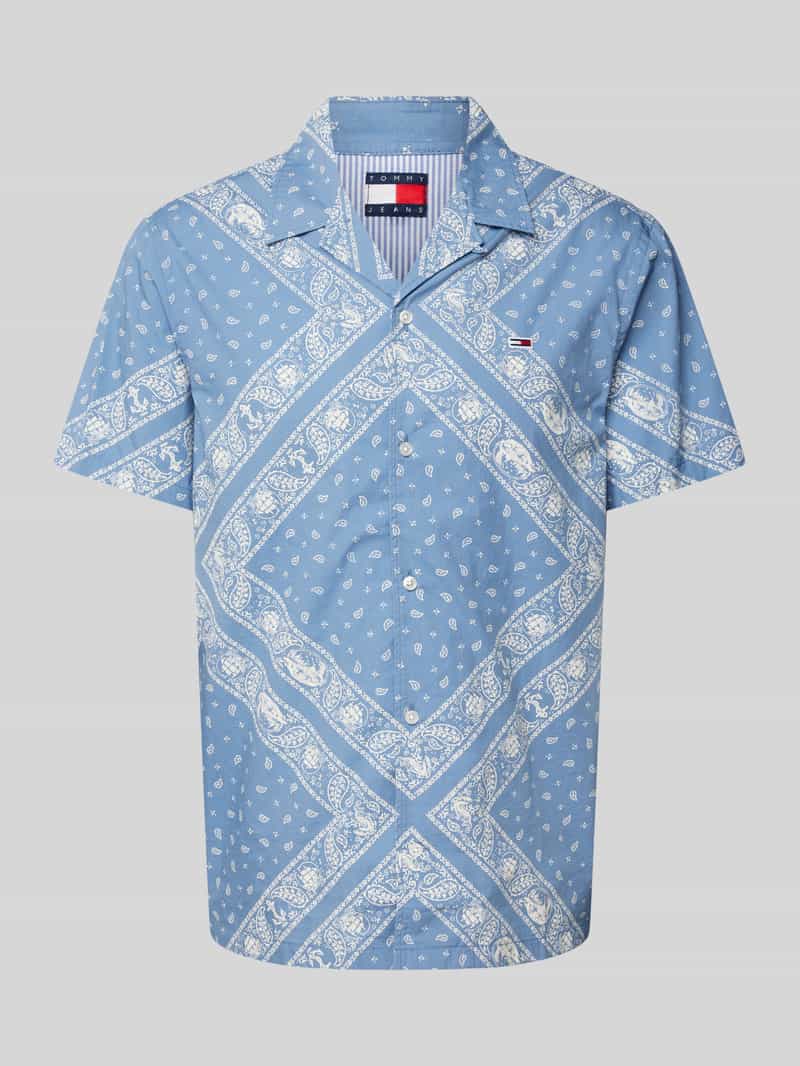 TOMMY JEANS Overhemd met korte mouwen TJM REG AOP SS SHIRT EXT