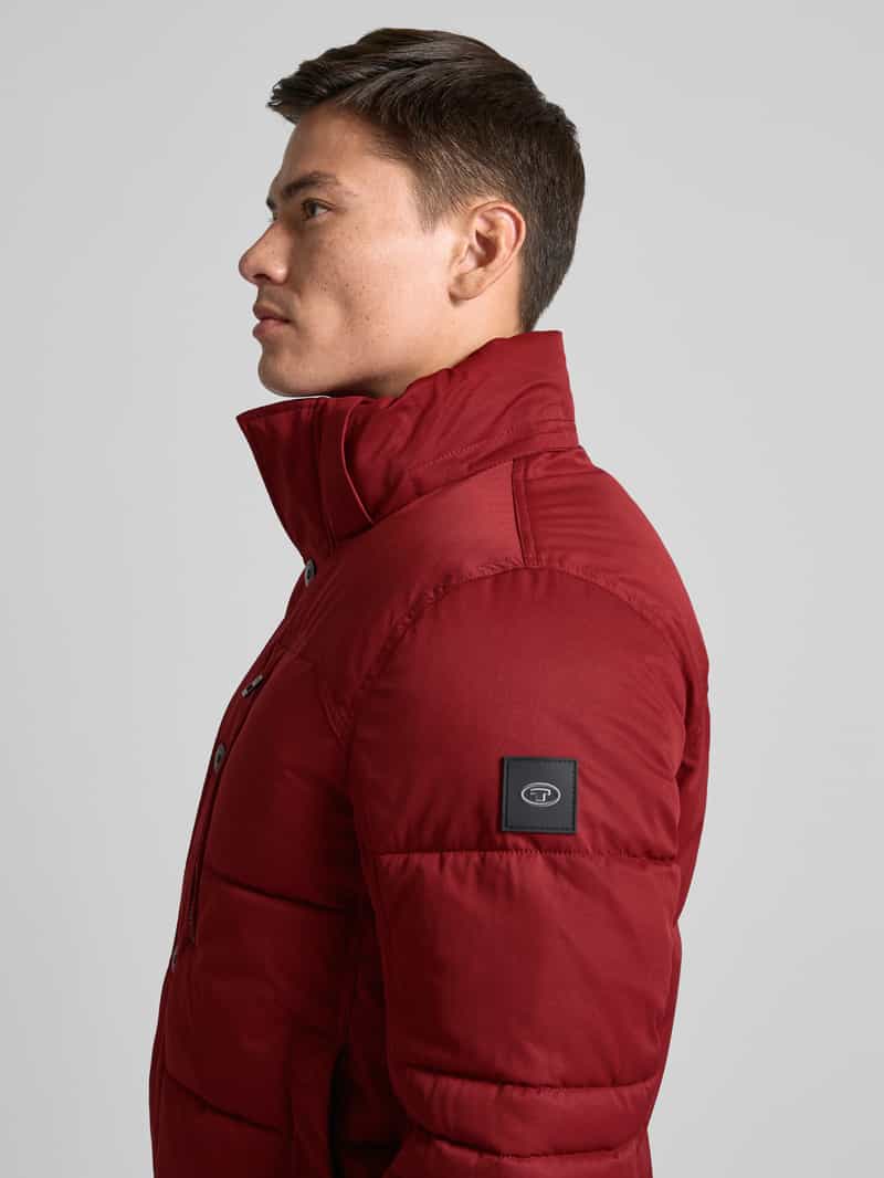 Tom Tailor Regular fit gewatteerd jack van ademend materiaal met afneembare capuchon