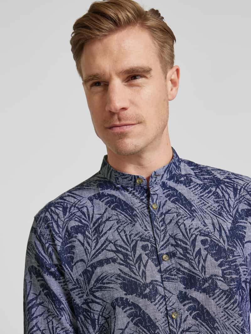 Tom Tailor Regular fit vrijetijdsoverhemd met opstaande kraag