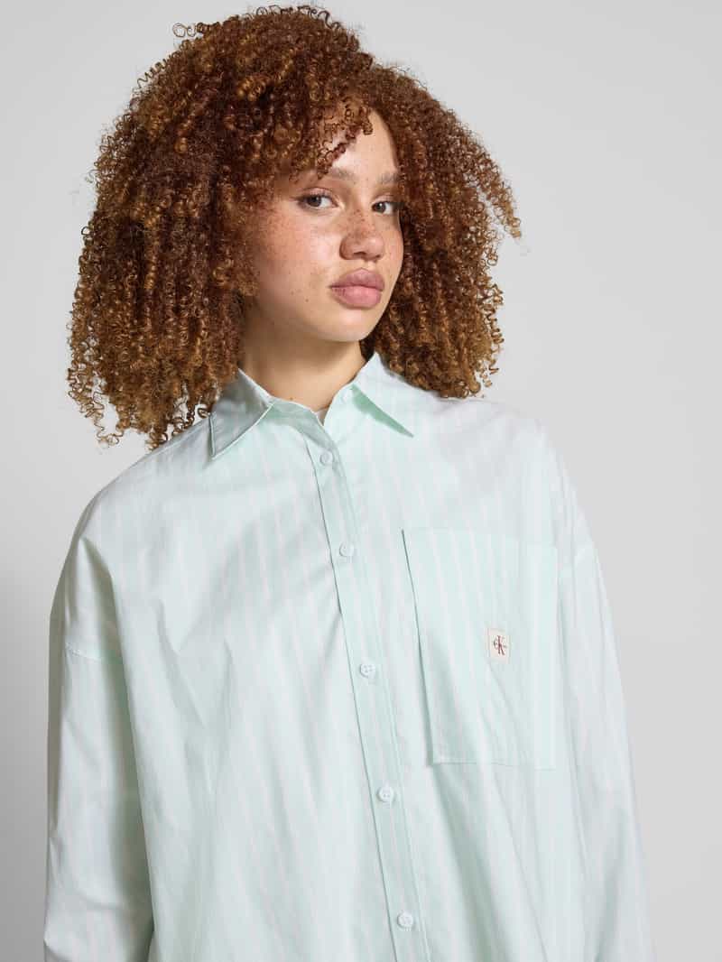Calvin Klein Jeans Oversized blouse met labelpatch