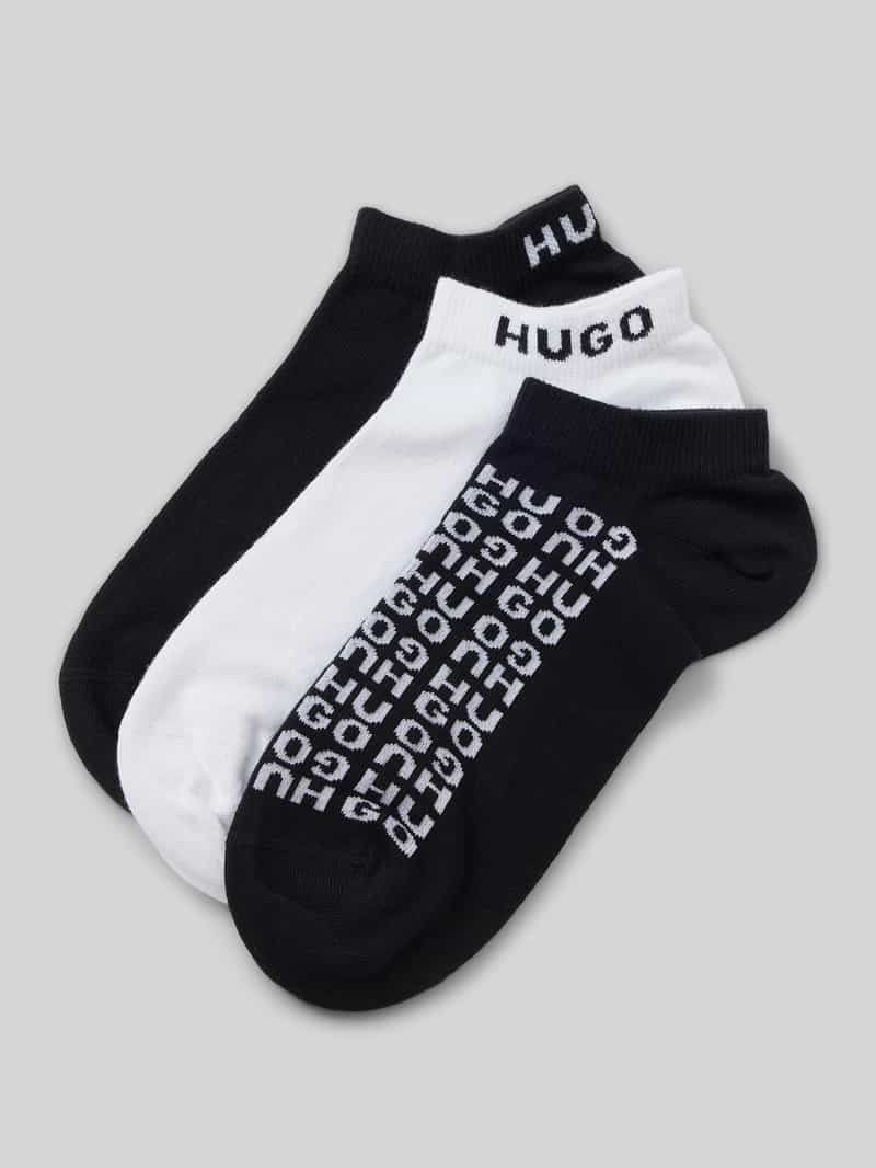 HUGO Sokken met labeldetail in een set van 3 paar