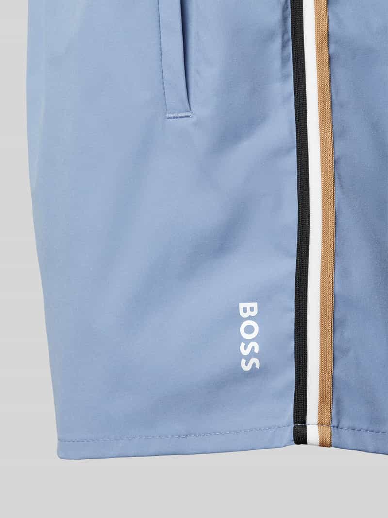 Boss Regular fit zwembroek met labelprint model 'Iconic'