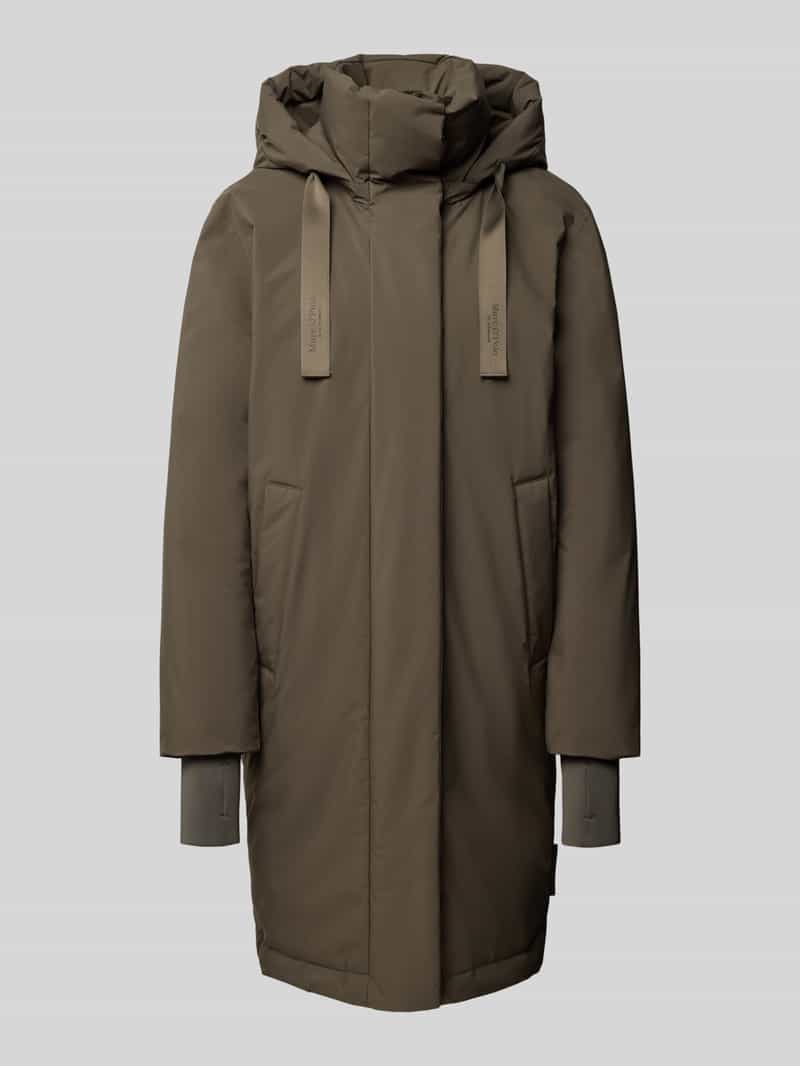 Marc O'Polo relaxed fit parka met capuchonkraag