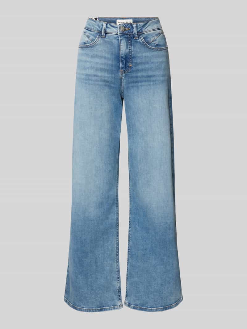 OPUS PANTS Wide leg jeans met steekzakken model 'Melly cool'