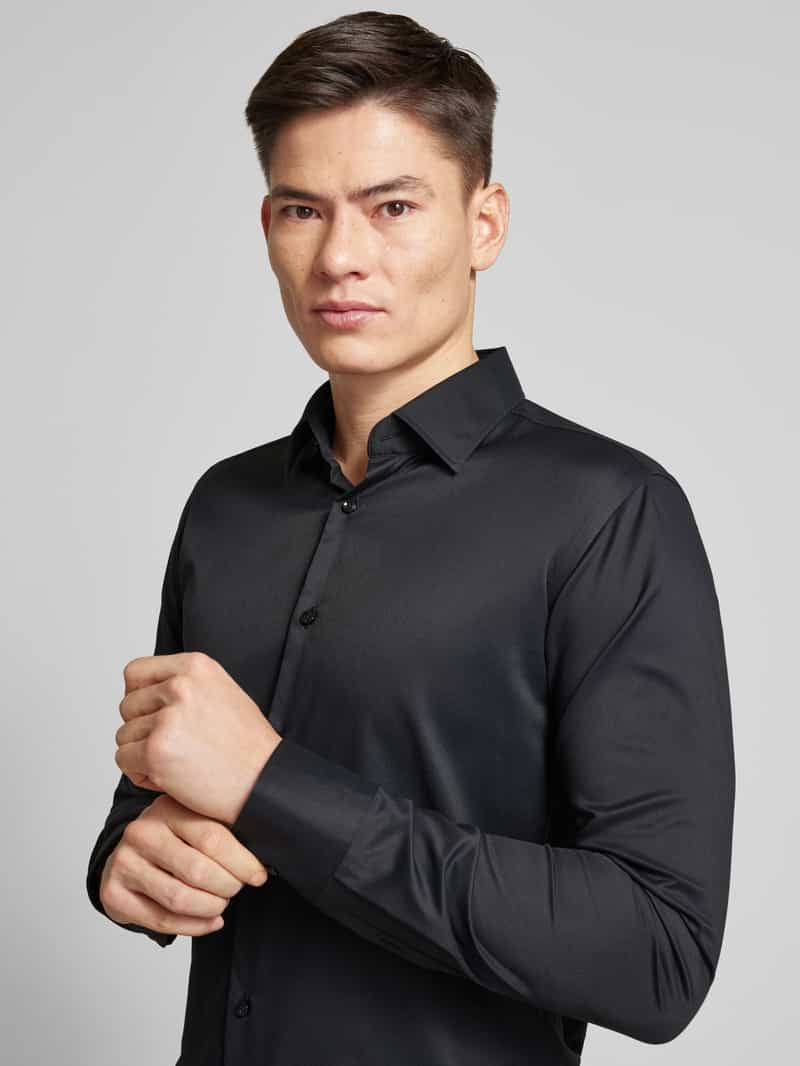 Boss Regular fit zakelijk overhemd met knoopsluiting model 'Hank'
