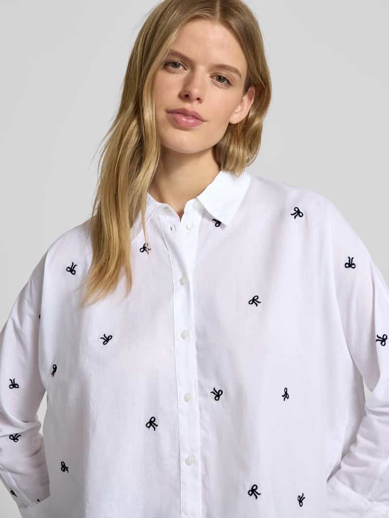 Only Loose fit overhemdblouse van puur katoen model 'NEW LINA GRACE'
