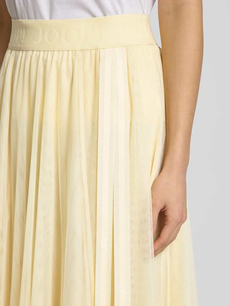Joop! Midirok met elastische band met label model 'Fridi'