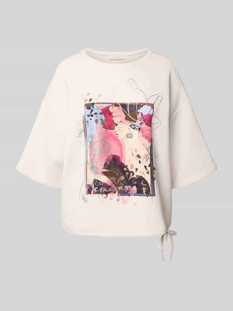 Christian Berg Woman Sweatshirt met 1 2-mouwen en tunnelkoord