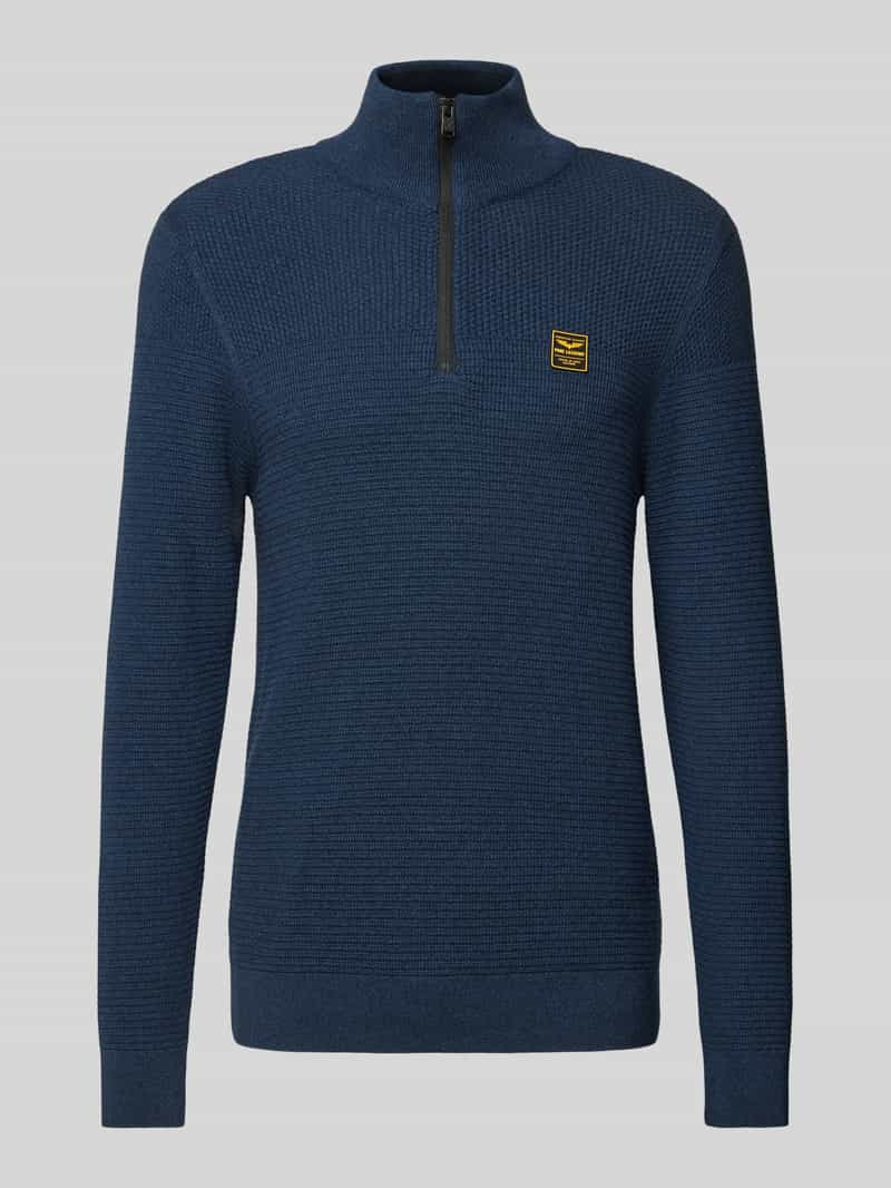 PME Legend Gebreide pullover met schipperskraag