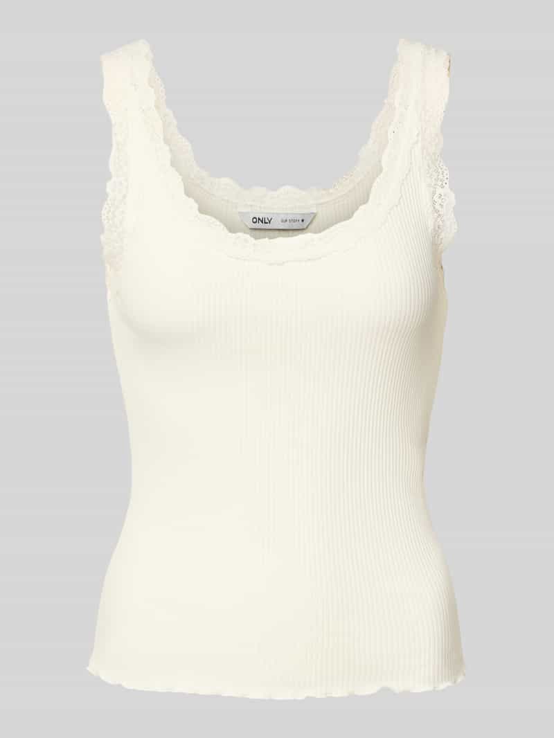 Only Regular fit tanktop met volants bij de zoom model 'SRA'
