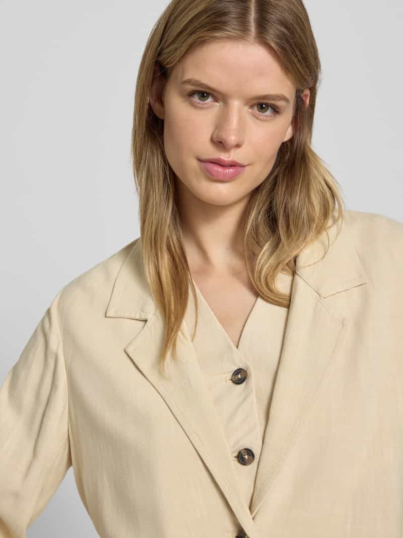 Pepe Jeans Regular fit linnen blazer van een mix van viscose en lyocell model 'STELLA'