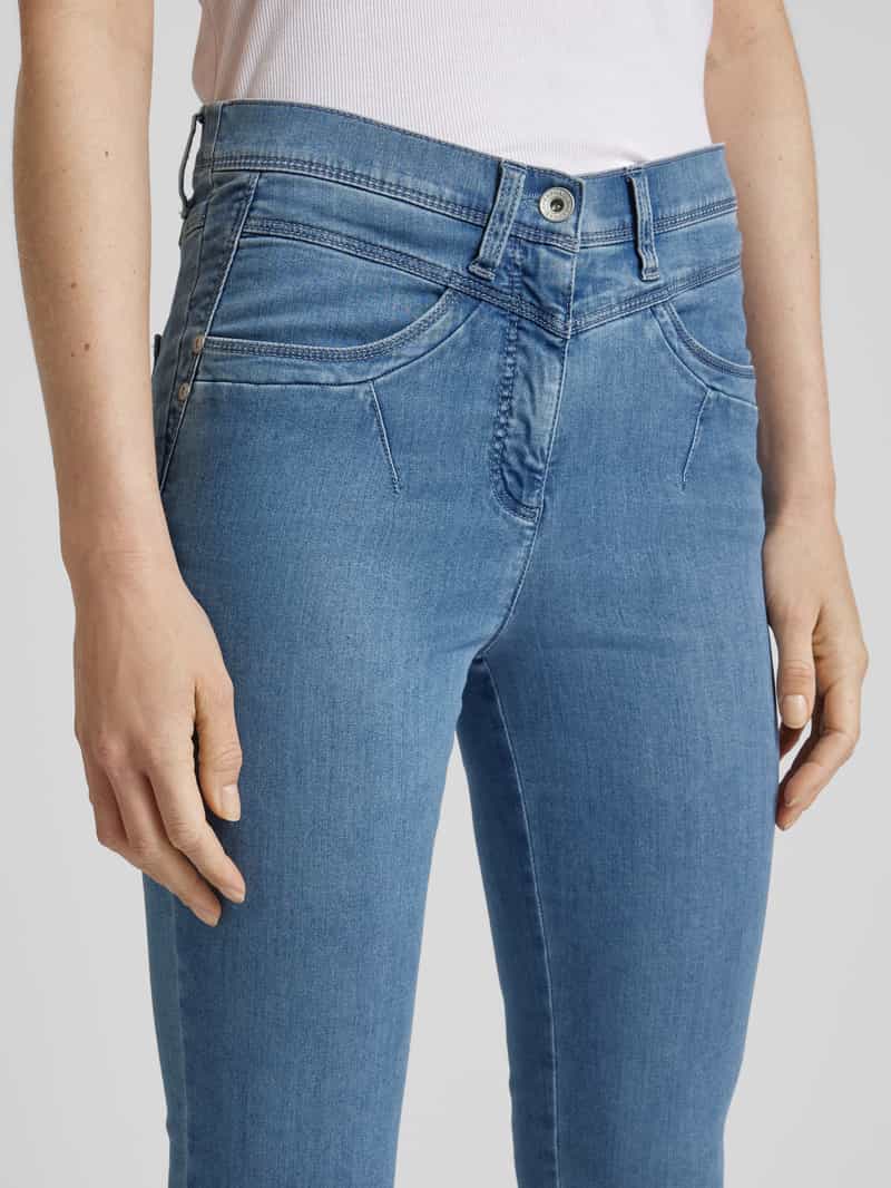 Raphaela By Brax Slim fit capri-jeans met steekzakken model 'Laura'