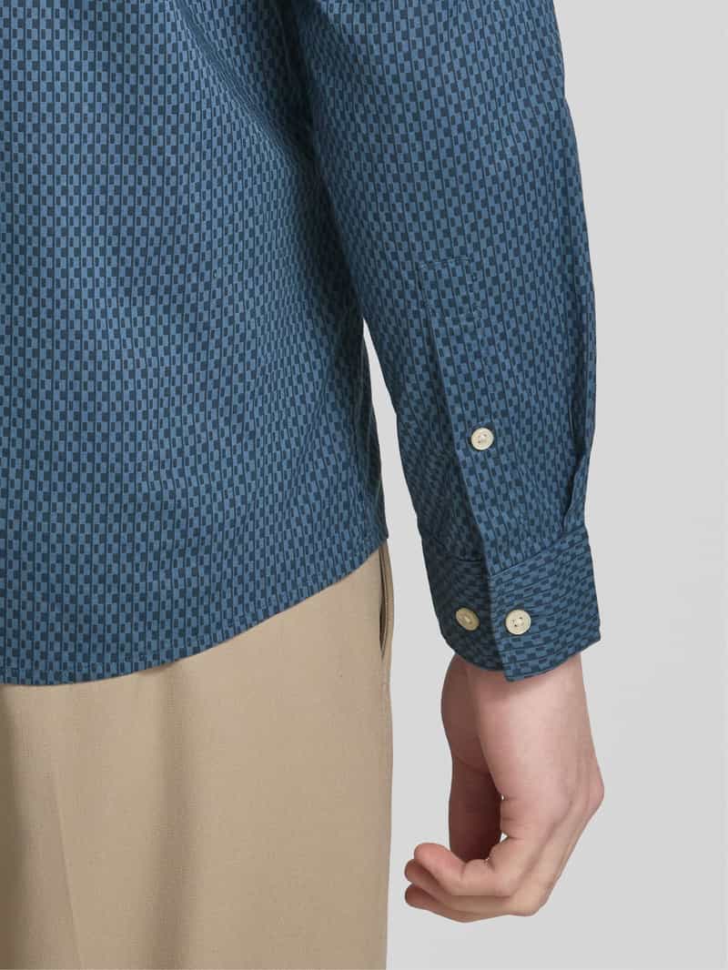 Marc O'Polo Shaped fit vrijetijdsoverhemd van premium kwaliteit