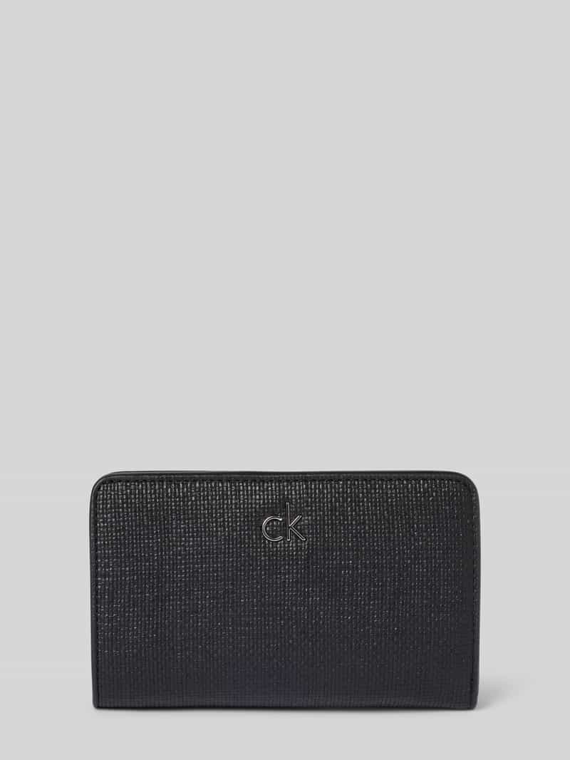 CK Calvin Klein Portemonnee met labelapplicatie model 'CK DAILY'