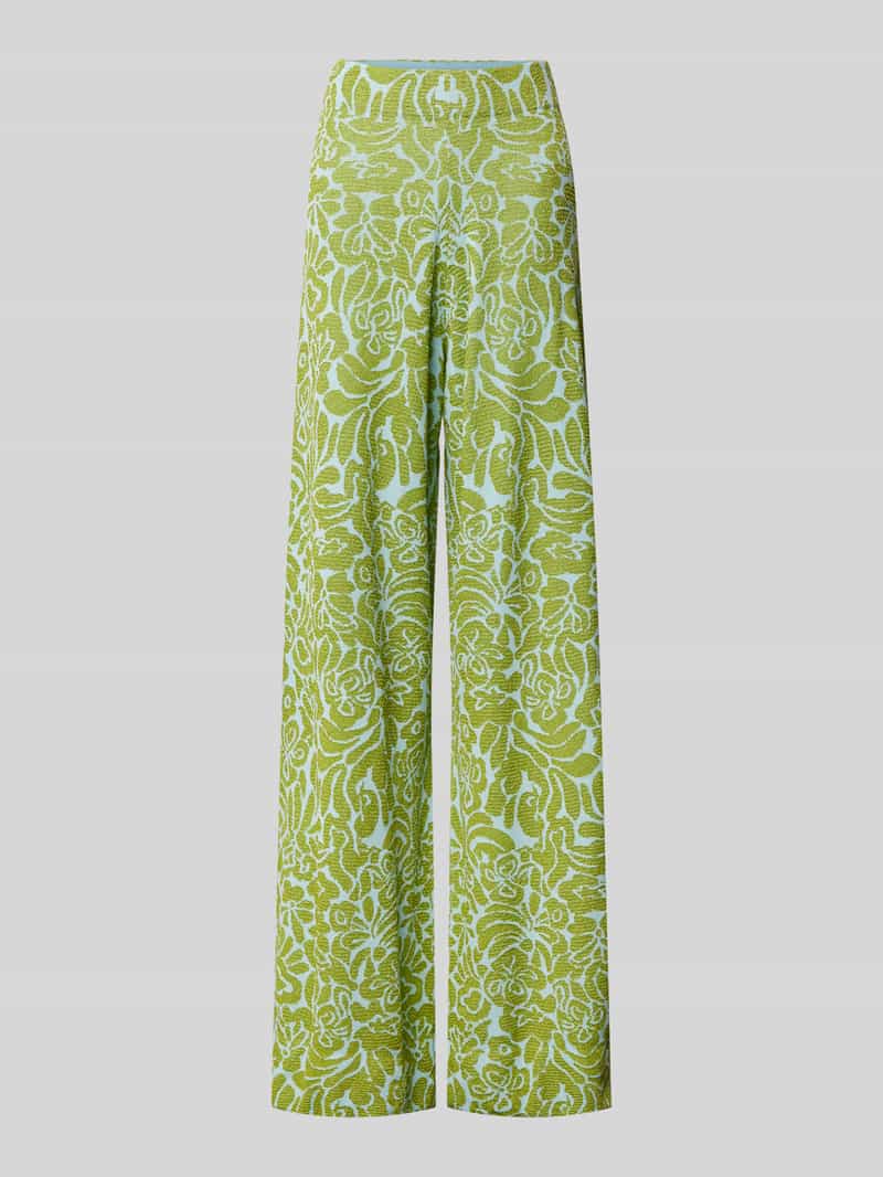 Essentiel Antwerp Wide leg stoffen broek met structuurmotief model 'Halready'
