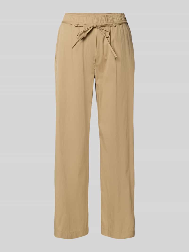 MAC Straight leg stoffen broek met verkort model 'CHiara'