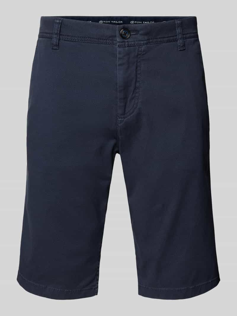 Tom Tailor Straight leg bermuda in effen design