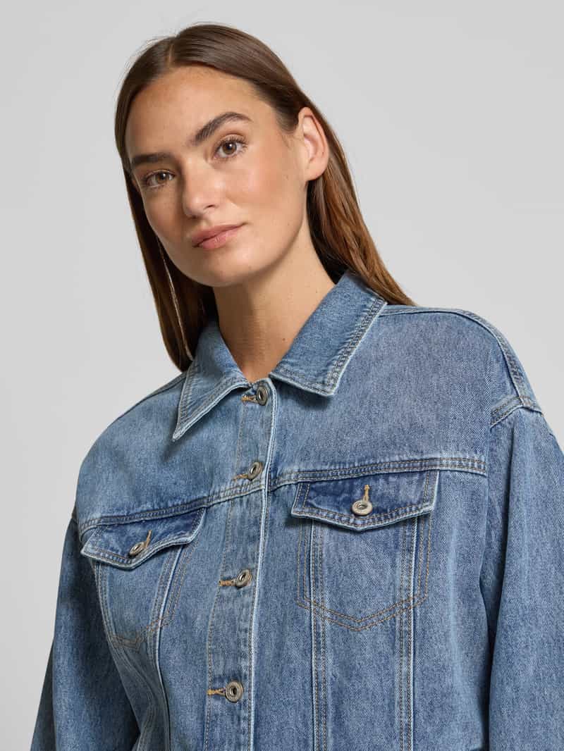 miss goodlife Jeansjack met borstzakken model 'Loveheart'