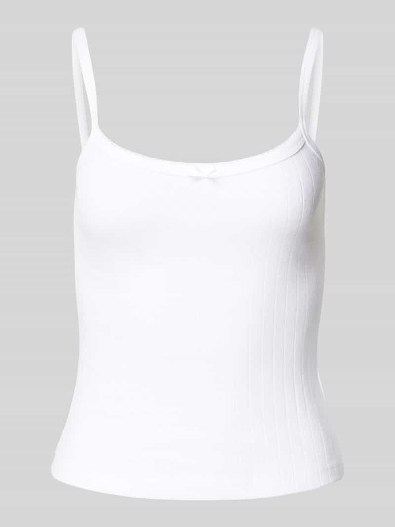 Review Top met bandjes en strikdetail