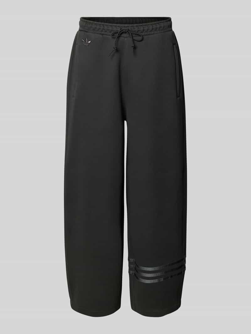 adidas Originals Loose fit sweatpants van katoenmix met logostitching