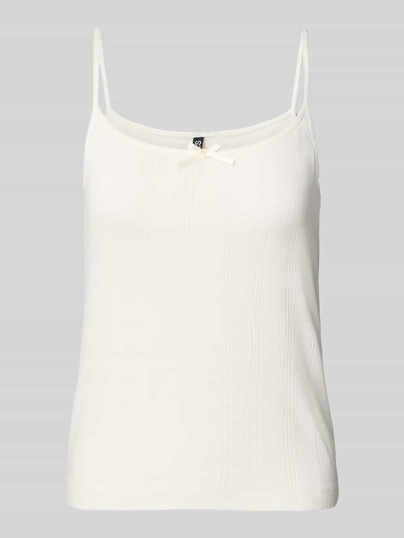 Pieces Slim fit top met bandjes van puur katoen model 'MARIE'