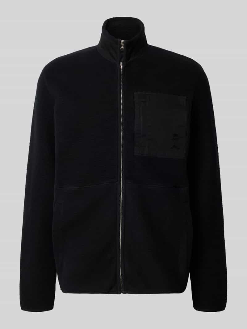 ARMEDANGELS Relaxed fit fleecejack van puur katoen model 'FLAABO'