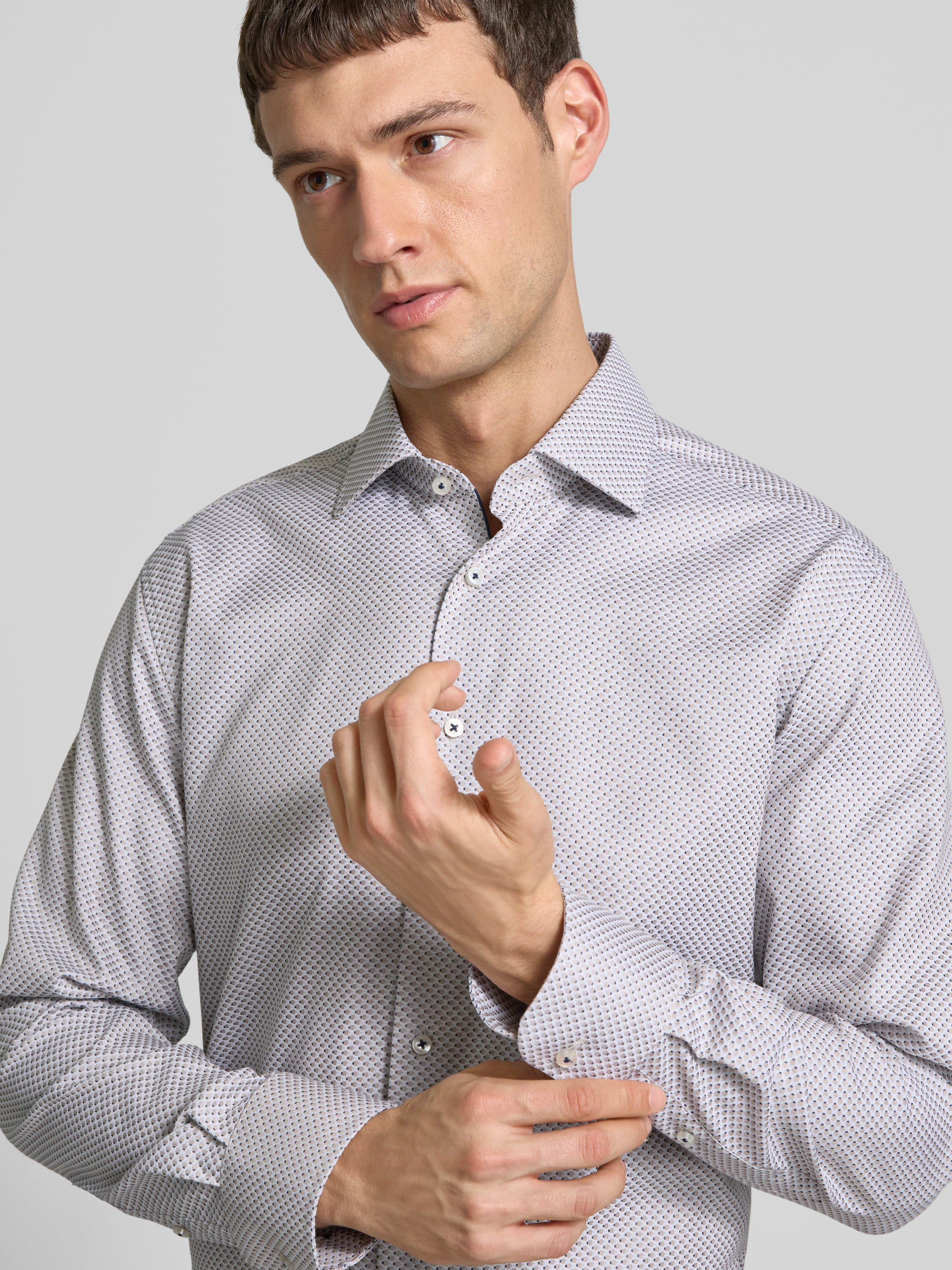 Eterna Modern fit zakelijk overhemd met kentkraag