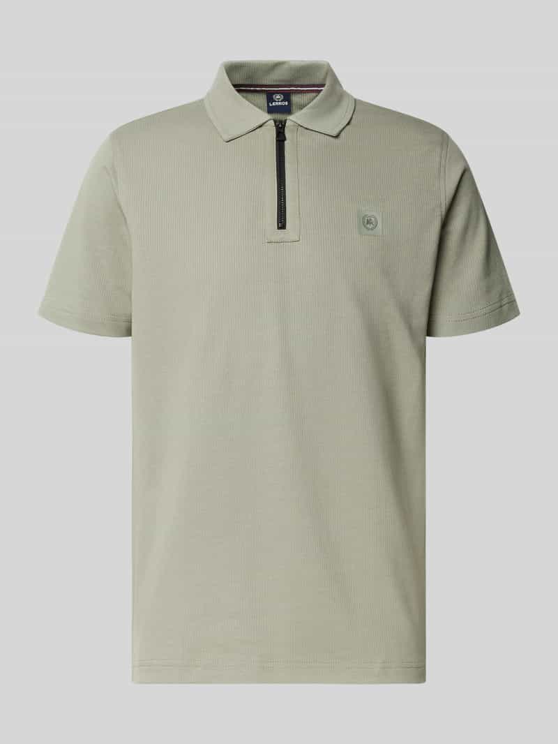 Lerros Regular fit poloshirt met logodetail
