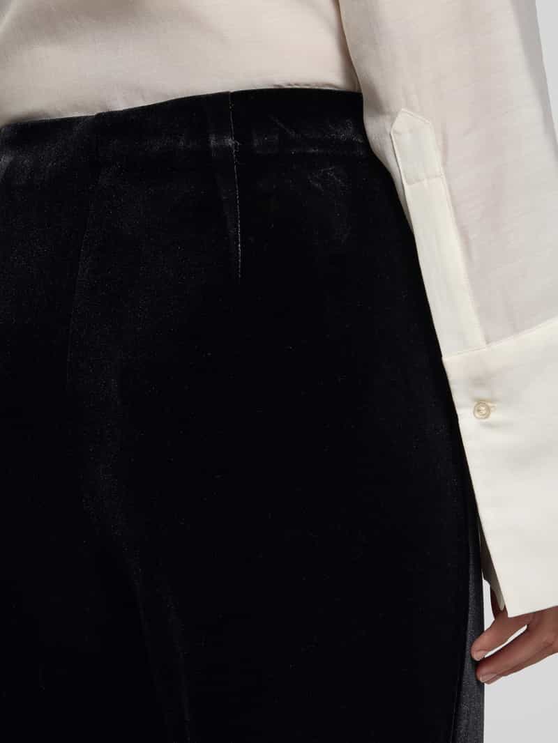 Vero Moda Relaxed fit fluwelen broek met elastische band model 'SHANNA'